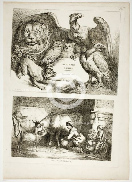 Plate 31 of 38 from Oeuvres de J. B. Huet, 1796–99. Creator: Jean Baptiste Marie Huet.