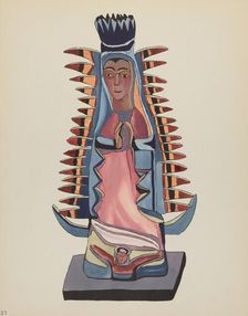 Plate 31: Our Lady of Guadalupe": From Portfolio "Spanish Colonial Designs of New Mexico", 1935/1942 Creator: Unknown