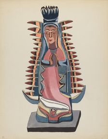 Plate 31: Our Lady of Guadalupe: From Portfolio "Spanish Colonial Designs of New Mexico", 1935/1942. Creator: Unknown