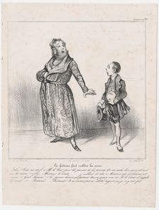 Plate 31: La fortune fait oublier les amis, 1838. Creator: Honore Daumier