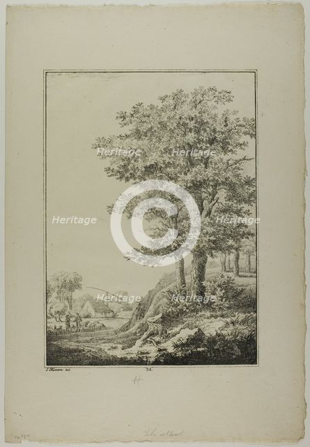 Plate 32 from Blatt Baum und Landschafts Studien, c.1810. Creator: Lorenz Ekemann Alesson.