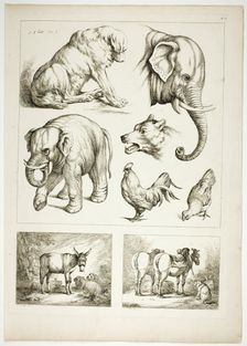 Plate 32 of 38 from Oeuvres de J. B. Huet, 1796–99. Creator: Jean Baptiste Marie Huet