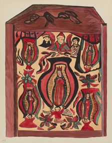 Plate 32: Our Lady of Guadalupe: From Portfolio "Spanish Colonial Designs of New Mexico, 1934/1942. Creator: Unknown