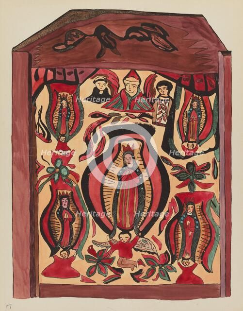 Plate 32: Our Lady of Guadalupe: From Portfolio "Spanish Colonial Designs of New Mexico, 1934/1942. Creator: Unknown.