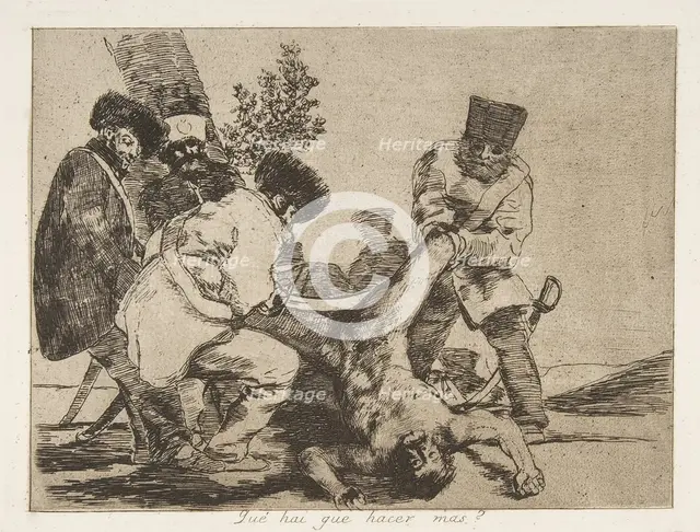 Plate 33 from 'The Disasters of War' (Los Desastres de La Guerra): 'What ..., 1810 (published 1863). Creator: Francisco Goya.