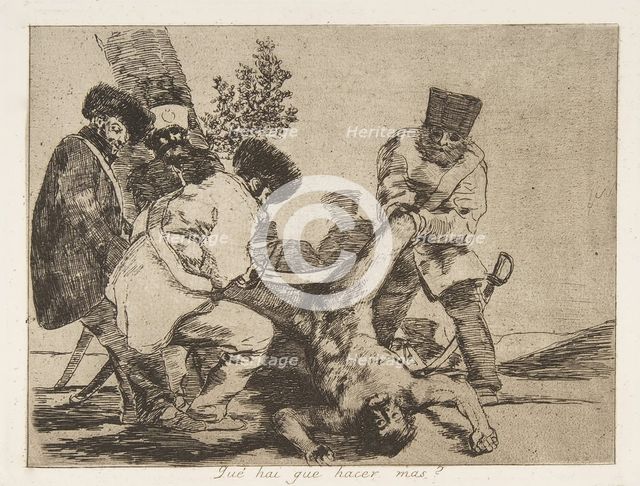 Plate 33 from 'The Disasters of War' (Los Desastres de La Guerra): 'What ..., 1810 (published 1863). Creator: Francisco Goya.