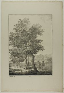 Plate 33 from Blatt Baum und Landschafts Studien, c.1810. Creator: Lorenz Ekemann Alesson