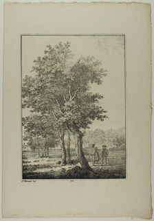 Plate 33 from Blatt Baum und Landschafts Studien, c.1810. Creator: Lorenz Ekemann Alesson
