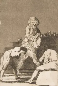 Plate 33 from Los Caprichos':To the Count Palatine (Al Conde Palatino.), 1799. Creator: Francisco Goya