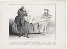 Plate 33: Robert Macaire Journaliste, 1838. Creator: Honore Daumier