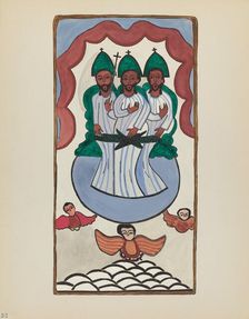 Plate 33: The Holy Trinity: From Portfolio "Spanish Colonial Designs of New Mexico, 1934/1942. Creator: Unknown