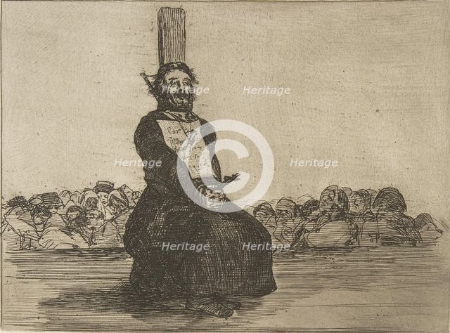 Plate 34 from 'The Disasters of War' (Los Desastres de La Guerra): 'On ac..., 1810 (published 1863). Creator: Francisco Goya.