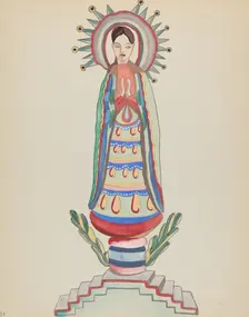 Plate 34: Our Lady of Light: From Portfolio "Spanish Colonial Designs of New Mexico, 1934/1942. Creator: Unknown