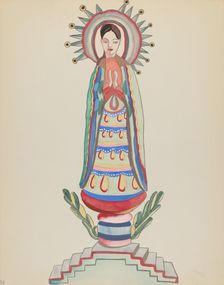 Plate 34: Our Lady of Light: From Portfolio "Spanish Colonial Designs of New Mexico, 1934/1942. Creator: Unknown