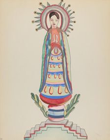 Plate 34: Our Lady of Light: From Portfolio "Spanish Colonial Designs of New Mexico, 1934/1942. Creator: Unknown