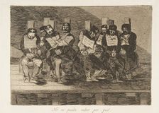 Plate 35 from The Disasters of War (Los Desastres de La Guerra): One C..., 1810 (published 1863). Creator: Francisco Goya