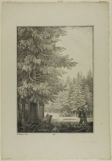 Plate 35 from Blatt Baum und Landschafts Studien, c.1810. Creator: Lorenz Ekemann Alesson