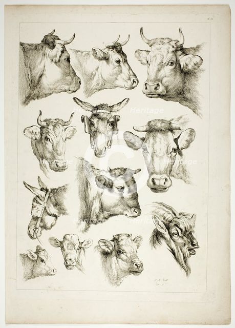 Plate 35 of 38 from Oeuvres de J. B. Huet, 1796–99. Creator: Jean Baptiste Marie Huet.