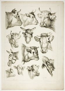 Plate 35 of 38 from Oeuvres de J. B. Huet, 1796–99. Creator: Jean Baptiste Marie Huet