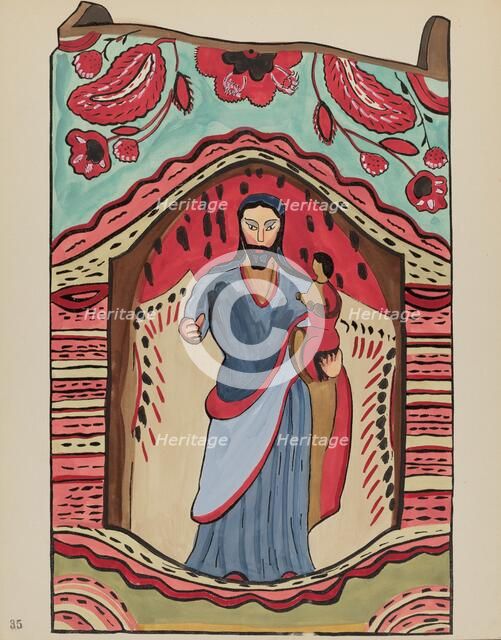 Plate 35: St. Joseph: From Portfolio "Spanish Colonial Designs of New Mexico, 1934/1942. Creator: Unknown.