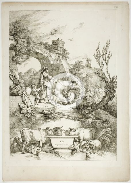 Plate 36 of 38 from Oeuvres de J. B. Huet, 1796–99. Creator: Jean Baptiste Marie Huet.