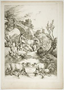 Plate 36 of 38 from Oeuvres de J. B. Huet, 1796–99. Creator: Jean Baptiste Marie Huet