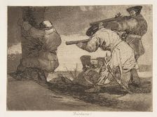 Plate 38 from The Disasters of War (Los Desastres de La Guerra): Barba..., 1810 (published 1863). Creator: Francisco Goya