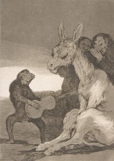Plate 38 from Los Caprichos': Bravo! (Brabisimo!), 1799., 1799. Creator: Francisco Goya