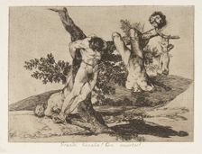 Plate 39 from The Disasters of War (Los Desastres de La Guerra): An he..., 1810 (published 1863). Creator: Francisco Goya
