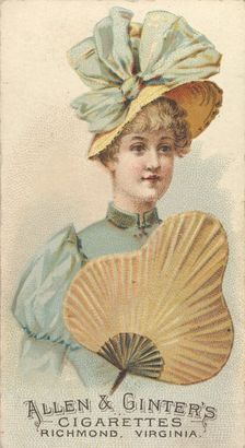 Plate 39, from the Fans of the Period series (N7) for Allen & Ginter Cigarettes Brands, 1889. Creator: Allen & Ginter