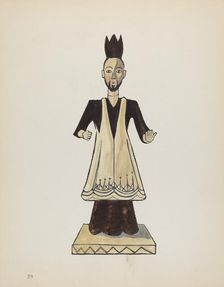 Plate 39: Saint John Nepomuk: From Portfolio "Spanish Colonial Designs of New Mexico", 1935/1942. Creator: Unknown