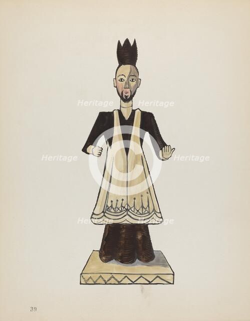 Plate 39: Saint John Nepomuk: From Portfolio "Spanish Colonial Designs of New Mexico", 1935/1942. Creator: Unknown.
