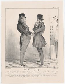 Plate 39: Robert Macaire agent d'affaires, 1838. Creator: Honore Daumier