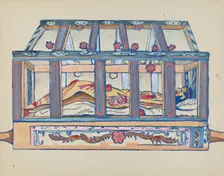 Plate 4: Christ in Sepulchre: From Portfolio "Spanish Colonial Designs of New Mexico", 1935/1942. Creator: Unknown