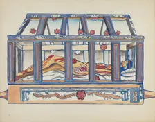 Plate 4: Christ in the Sepulchre: From Portfolio "Spanish Colonial Designs of New Mexico", 1935/1942 Creator: Unknown