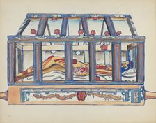 Plate 4: Christ in the Sepulchre: From Portfolio "Spanish Colonial Designs of New Mexico", 1935/1942 Creator: Unknown