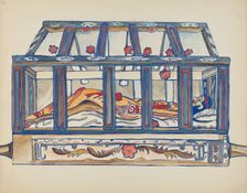 Plate 4: Christ in the Sepulchre: From Portfolio "Spanish Colonial Designs of New Mexico", 1935/1942 Creator: Unknown
