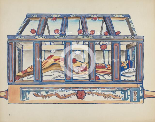Plate 4: Christ in the Sepulchre: From Portfolio "Spanish Colonial Designs of New Mexico", 1935/1942 Creator: Unknown.