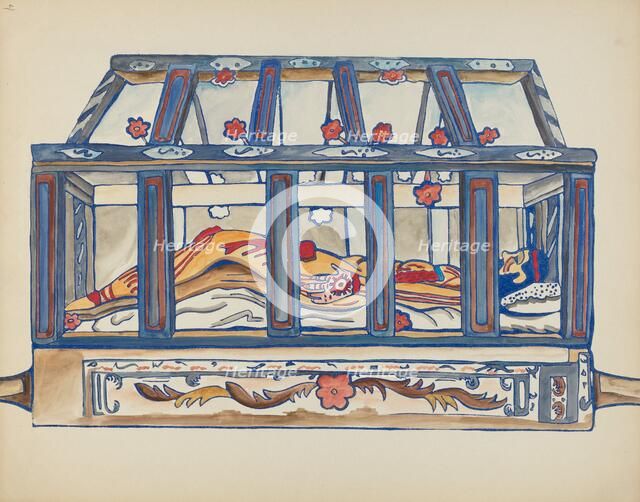 Plate 4: Christ in the Sepulchre: From Portfolio "Spanish Colonial Designs of New Mexico", 1935/1942 Creator: Unknown.