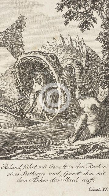 Plate 4 for Ariosto's 'Orlando Furioso', 1772. Creator: Daniel Berger.