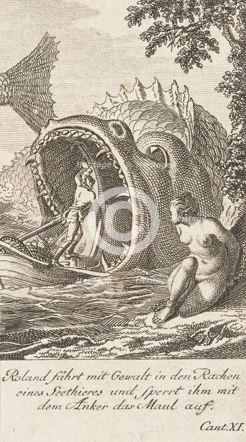 Plate 4 for Ariosto's 'Orlando Furioso', 1772. Creator: Daniel Berger.