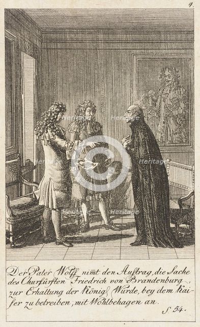 Plate 4 for 'History of Brandenburg for 1793', 1792. Creator: Daniel Nikolaus Chodowiecki.