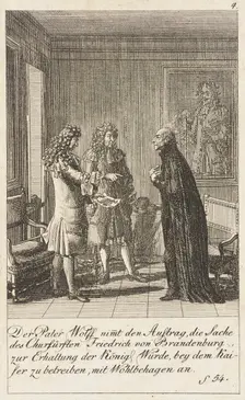 Plate 4 for History of Brandenburg for 1793 1792. Creator: Daniel Nikolaus Chodowiecki