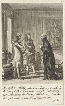 Plate 4 for History of Brandenburg for 1793 1792. Creator: Daniel Nikolaus Chodowiecki