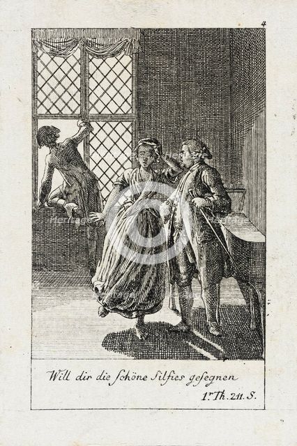 Plate 4 for J.G. Muller's 'Siegfried von Lindenberg', 1783. Creator: Daniel Nikolaus Chodowiecki.