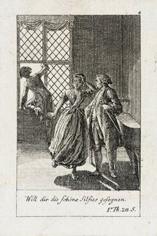 Plate 4 for J.G. Muller's Siegfried von Lindenberg 1783. Creator: Daniel Nikolaus Chodowiecki