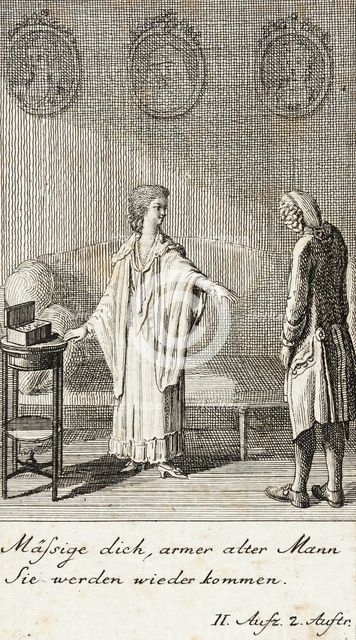Plate 4 for Schiller's 'Intrigue and Love', 1785. Creator: Daniel Nikolaus Chodowiecki.
