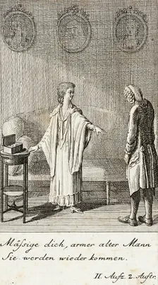 Plate 4 for Schiller's Intrigue and Love 1785. Creator: Daniel Nikolaus Chodowiecki