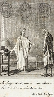 Plate 4 for Schiller's Intrigue and Love 1785. Creator: Daniel Nikolaus Chodowiecki