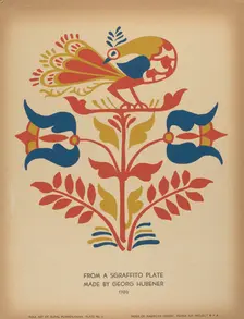 Plate 4: From Portfolio "Folk Art of Rural Pennsylvania", c. 1939. Creator: Unknown